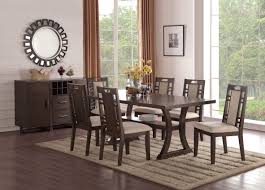 Rubber Wood Dining Chair With Cushion Back And Seat Set Of 2 Brown Dining Chair Set Dining Chairs Dining Room Furniture
