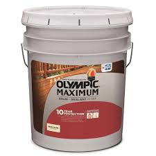 Olympic Maximum 5 Gal White Base 1 Solid Color Exterior Stain And Sealant In One