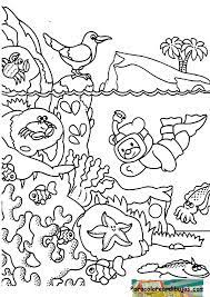 Fondo Del Mar Coloring Pages Sea Theme Color