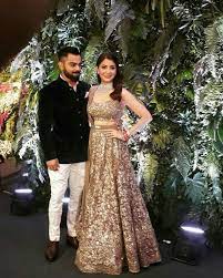 Couple At Mumbai Reception Indian Reception Dress Indian Reception Outfit Evening Dresses For Weddings
