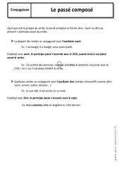 Passé composé ~ exercices sur formation, participe passé, accord. Passe Compose 6eme Cycle 3 Exercices Cours Evaluation Revision