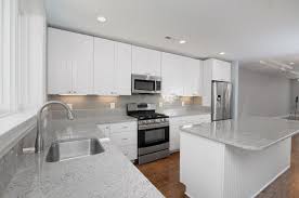 Kitchen Top Notch L Shape White Kitchen Decoration Using Recessed Light In Kitchen Inclduing White Subway Tile Kitchen Kitchen Backsplash White Marble Kitchen