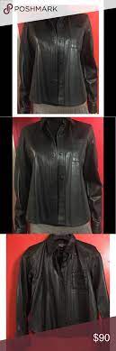 Ralph Lauren Biker Black Shirt Leather Jacket Black Shirt Leather Jacket Leather Shirt