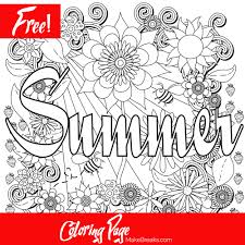 Each printable highlights a word that starts. Free Printable Summer Coloring Page Make Breaks