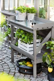 Pflanztisch Holz Metall Pflanztisch Tisch Pflanzen