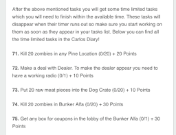 Survival Guide Diary Notes And Quest List Last Day On Earth Forum