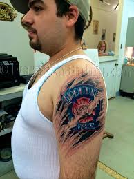Firefighter tattoo Clients Fd patch Derek Kastning tattoos 9035304432