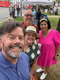 We had a fun time at the Lyric for FAC! A very windy day, but they have  added lots of indoor seating. A big welcome to Gil Merme, who served in the