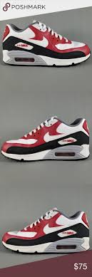 Nike Air Max 90 Ltr Gs Shoes Red Black White 6y Black And Red Nike Air Max 90 Nike Air Max