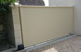 Portail Coulissant En Aluminium Aspect Un Vantail A2p Tuquet Portail Coulissant Porte Garage Portail