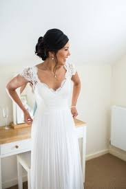Spellbinding dresses in various styles. A Bespoke Lace Dress For A Handmade And Romantic Summer Barn Wedding Love My Dress Uk Wedding Blog Wedding Directory