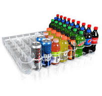 Visi-Slide 20oz Soda Beverage Dispenser - Gravity Fed Glide for Angled  Shelves for Coolers, Commercial Refrigerators, Cold Vaults (Pack of 2)  Drink ...