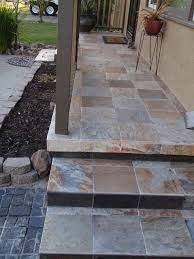 Learn, what type of outdoor tile is the best for patio and steps. Ideas For My Front Porch Tile Exterior Tiles Outside Steps Porch Tile