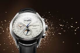 Baume et mercier baumatic damenarmbanduhr aus 750er gold. Pre Sihh 2016 Baume Mercier Clifton Chronograph Complete Calendar Specs Price Monochrome Watches