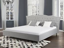 bed grijs met opbergruimte tweepersoonsbed 180x200 cm stoffen bed metz mobelideen schlafzimmermobel bett ideen