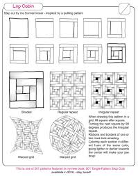 Line, pattern, value & space. New Pattern Log Cabin Ina S Tangles