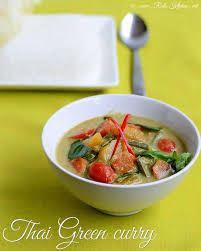 Green Curry Recipe Vegetarian Thai Green Curry Recipe Raks Kitchen Recipe Green Curry Recipes Curry Recipes Thai Green Curry Recipes