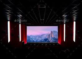 About Use This Nice Photorealistic Mock Up Of A Cinema Screen To Present Your Photos Logos And Other Designs In An Easy Way Fe Mockup Cinema Screen