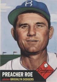Preacher Roe 1953 Topps #254 Brooklyn Dodgers VG-EX
