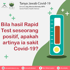 Tanya Bila Hasil Rapid Test Seseorang Alam Sehat Lestari Facebook