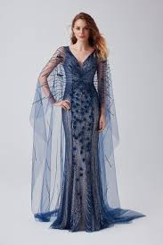Lacivert Sampanya Rengi Askili Payetli Abiye Elbise Aksamustu Giysileri The Dress Elbise