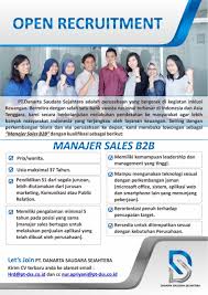 Bila sobat lokerku tertarik dan memenuhi kualifikasi loker pt gajah tunggal tersebut, silakan apply lamaran via website rekrutmen berikut Pt Danarta Anugrah Divina Lowongan Manager Sales B2b