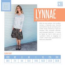 Womens Lularoe Lynnae Top Size Chart Including 2018 Updated