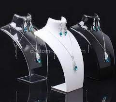 Check spelling or type a new query. Tall Necklace Display Stand Acrylic White Necklace Display