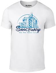 Mens Sanctuary T Shirt Funny Dead Saviors Walking Walkers Zombie Negan Tee Cool Casual Pride T Shirt Men Unisex Ordering T Shirts Rude T Shirt From