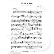 Für trompete und klavier, orgel, aus der serie 'music for brass'. Die Post Im Walde Op 12 Notenbuch De