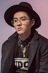 Hat Glasses Lips Necklace Coat Suami Suami Masa Depan