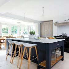 Black serves to be credited with definition to focal points of a room. Kitchen Island Dining Table Combo Ideas Opnodes