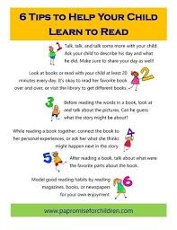 6 Tips To Help Your Child Learn To Read Pa Promise For Children Learn To Read Kids Learning Help Kids Learn