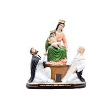 La madonna di pompei a messina. Statua Madonna Di Pompei Cm 50 Resina Statue Vendita Online Semprini Arredi Sacri