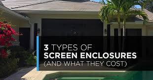 Considering a new pool enclosure? 3 Types Of Screen Enclosures And What They Cost Fl Screens
