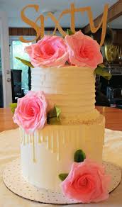 You will find cakes for women and men with pictures. Two Tier 60th Birthday Cake With Fondant Roses Baking