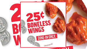 25 cent boneless wings