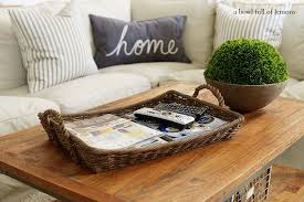 By itself, the trunk looked a tad bare, it needed a little something more. 40 Quick And Easy Home Organization Tips To Clear The Chaos Coffee Table Decor Tray Living Room Coffee Table Decorating Coffee Tables