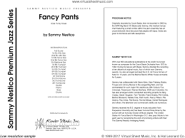 Nestico Fancy Pants Sheet Music Complete Collection For Jazz Band