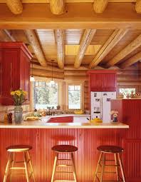 log home kitchen layout: the work