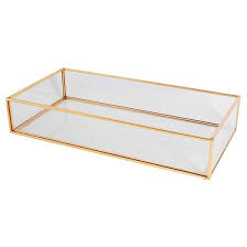 Glass And Metal Vanity Tray Threshold Target Vanity Tray Bathroom Tray Bathroom Accessories