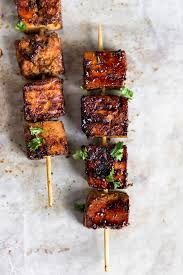 Sad they raised the price, but it was like they were giving it away for free because the… Grilled Cajun Orange Tofu Kebab Skewers Cupful Of Kale