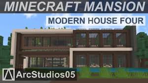 Minecraft maps / land structure. Modern House Four Spruce Mansion Minecraft Pe Maps