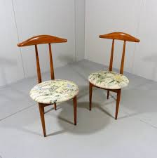Dolonm accent arm chair for living room bedroom upholstered side chair mid century modern decorative reading wingback chair linen fabric with wood legs (yellow). Set Of 2 Bedroom Side Chairs Valets 1950 S 132811