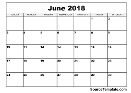Free 5 June 2018 Calendar Printable Template Pdf Source Template August Calendar Monthly Calendar Template November Printable Calendar