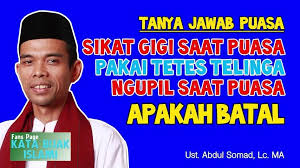 Dipermudah saat akan menyeberang shirath (jembatan di atas neraka) seperti kilat, 8). Kata Kata Mutiara Ust Abdul Somad Lc Ma Facebook