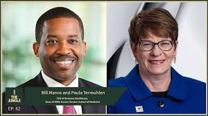 Bill Manns & Paula Termuhlen -CEO of Bronson Healthcare, Dean of Homer  Stryker School of Medicine