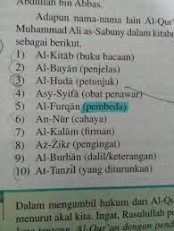 Check spelling or type a new query. Tuliskan 5 Contoh Nama Lain Alquran Beserta Artinyamakaseh Brainly Co Id