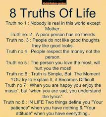 8 Truths Of Life Funny Relationship Quotes Reality Quotes Kalam Quotes