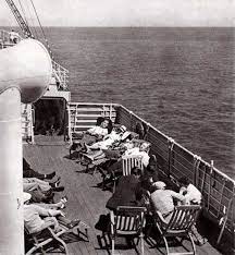 The newest jewel in our paddlewheel riverboat fleet. Third Class Passengers Relaxing On The Deck Of A Steamship Of The Hamburg American Line Circa 1938 Steamship Cruise Ship Vintage Travel
